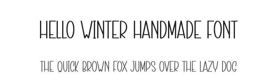 Hello Winter Handmade Font by creativeletter — Display Font