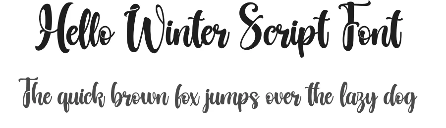 Hello Winter Script Font by avenilettertype — Display Font