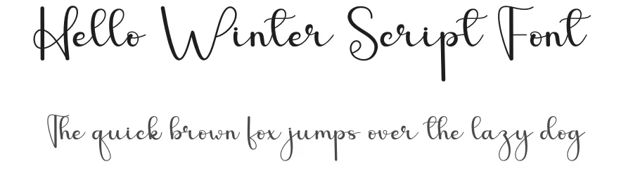 Hello Winter Script Font by andikastudio — Script Handwritten Font