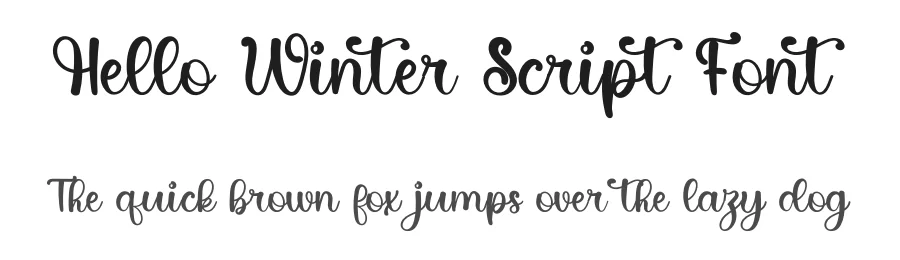 Hello Winter Script Font by inermediaSTUDIO — Script Handwritten Font