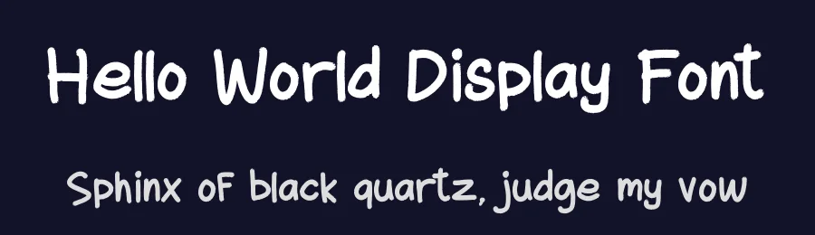 Hello World Display Font by Basnistudio — Display Font — thumbnail 2