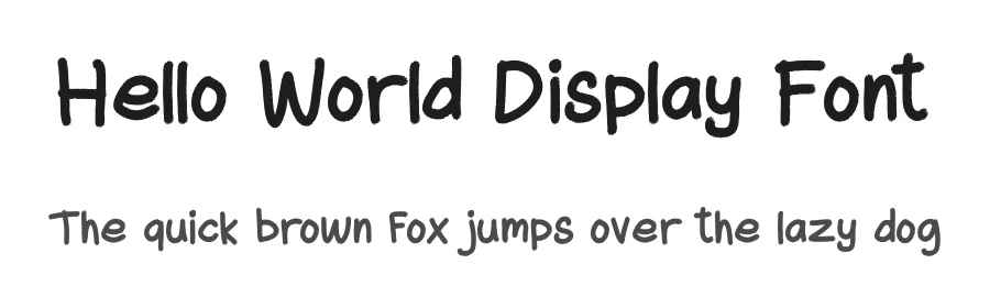 Hello World Display Font by Basnistudio — Display Font