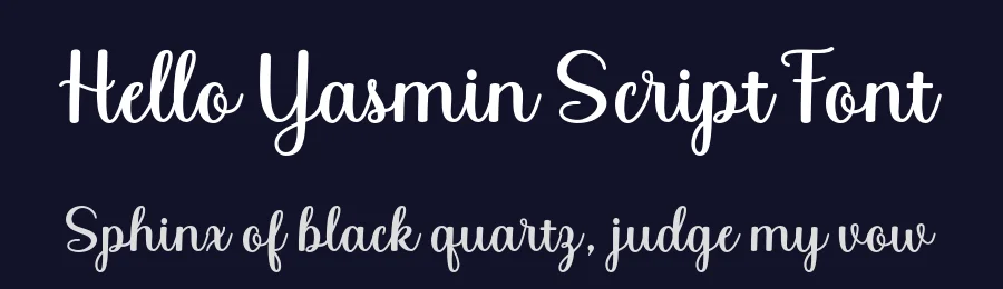 Hello Yasmin Script Font by stripesstudio — Script Handwritten Font — thumbnail 2