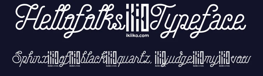 Hellofolks Typeface by ikiiko type — Script Handwritten Font — thumbnail 2