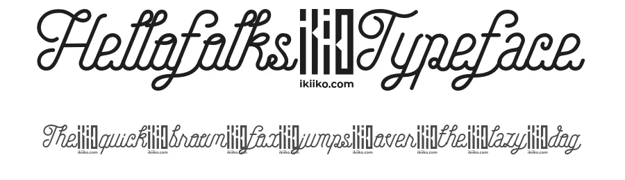 Hellofolks Typeface by ikiiko type — Script Handwritten Font