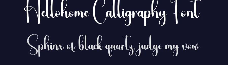 Hellohome Calligraphy Font by creativeletter — Script Handwritten Font — thumbnail 2