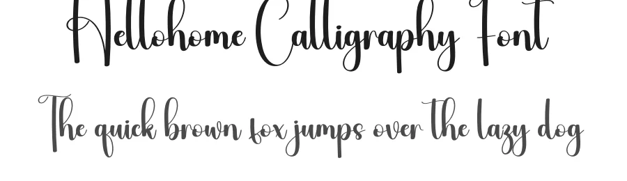 Hellohome Calligraphy Font by creativeletter — Script Handwritten Font