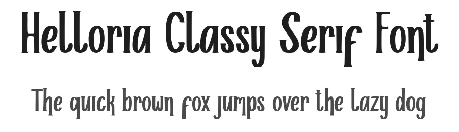 Helloria Classy Serif Font by typotopia — Display Font
