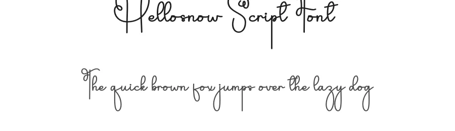 Hellosnow Script Font by andikastudio — Script Handwritten Font