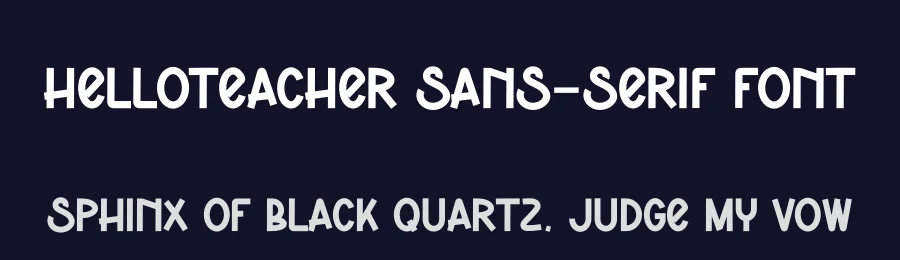 HelloTeacher Sans-Serif Font by andikastudio — Display Font — thumbnail 2