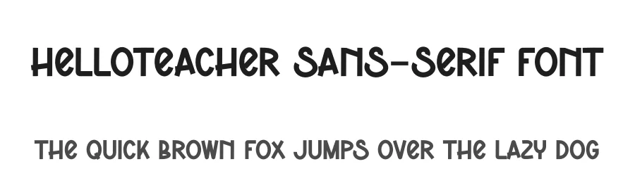 HelloTeacher Sans-Serif Font by andikastudio — Display Font