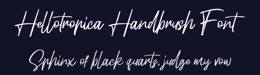Hellotropica Handbrush Font by Garisman Std — Script Handwritten Font — thumbnail 2