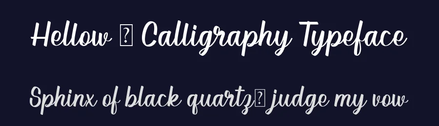 Hellow – Calligraphy Typeface by studioaktype — Script Handwritten Font — thumbnail 2