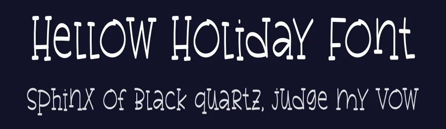 Hellow Holiday Font by sugiharto1790 — Display Font — thumbnail 2