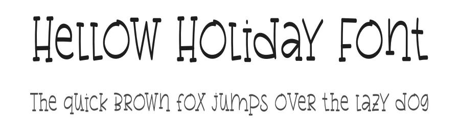 Hellow Holiday Font by sugiharto1790 — Display Font