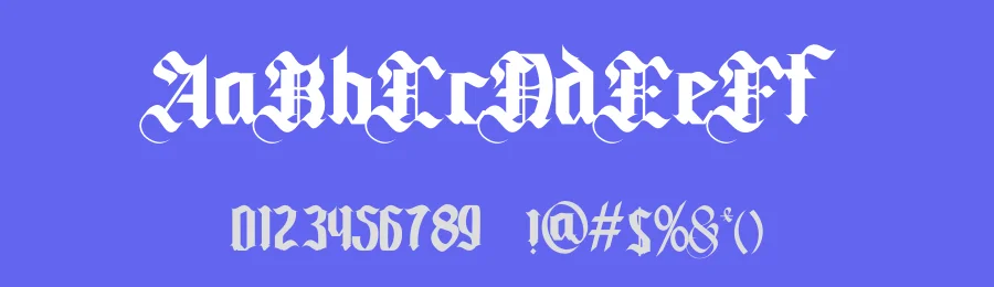 Hellshunx Blackletter Font by Dhabee — Blackletter Font — thumbnail 3