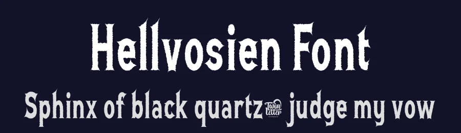 Hellvosien Font by twinletter — Display Font — thumbnail 2