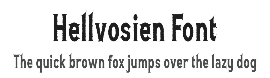 Hellvosien Font by twinletter — Display Font