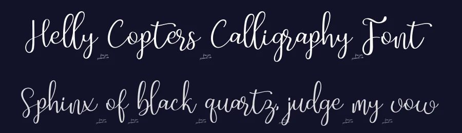 Helly Copters Calligraphy Font by Nuryanto Dwi — Script Handwritten Font — thumbnail 2