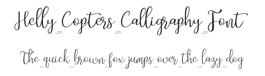 Helly Copters Calligraphy Font by Nuryanto Dwi — Script Handwritten Font