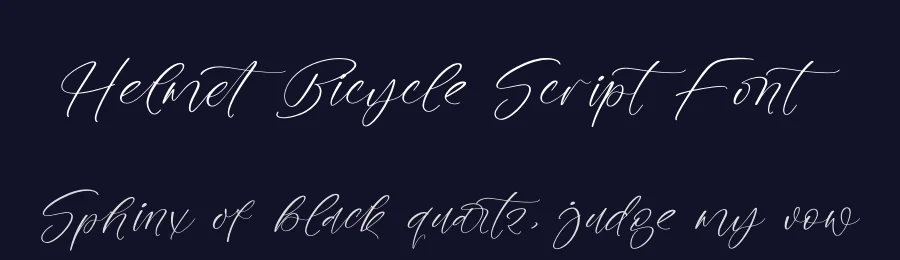 Helmet Bicycle Script Font by stylishtype.co — Script Handwritten Font — thumbnail 2