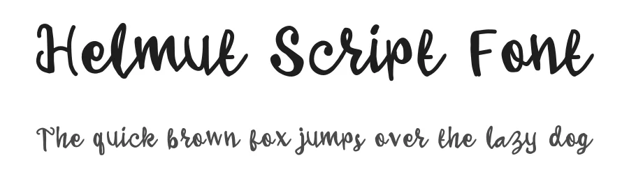 Helmut Script Font by Polythene Designs — Script Handwritten Font