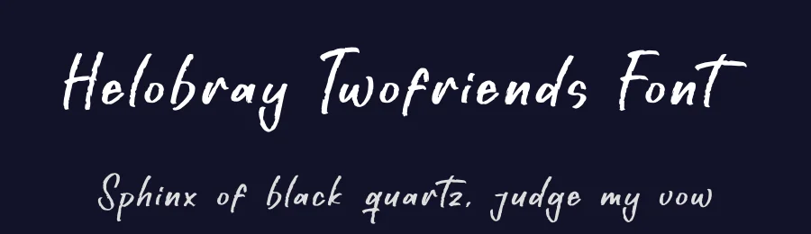 Helobray Twofriends Font by letterfabric — Script Handwritten Font — thumbnail 2