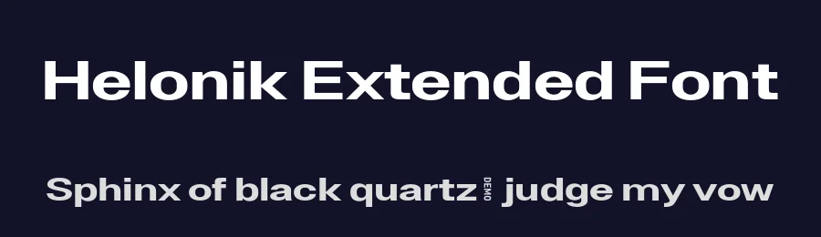 Helonik Extended Font by Ckhans Fonts — Sans Serif Font — thumbnail 2