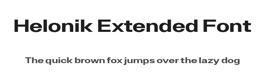 Helonik Extended Font by Ckhans Fonts — Sans Serif Font