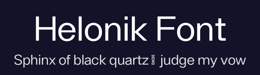 Helonik Font by Ckhans Fonts — Sans Serif Font — thumbnail 2