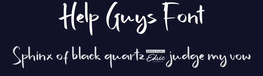 Help Guys Font by edricstudio — Display Font — thumbnail 2