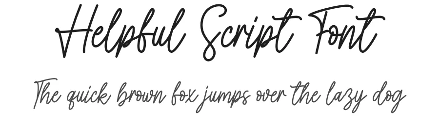 Helpful Script Font by creativeletter — Script Handwritten Font