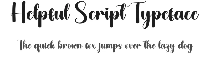 Helpful Script Typeface by andikastudio — Script Handwritten Font