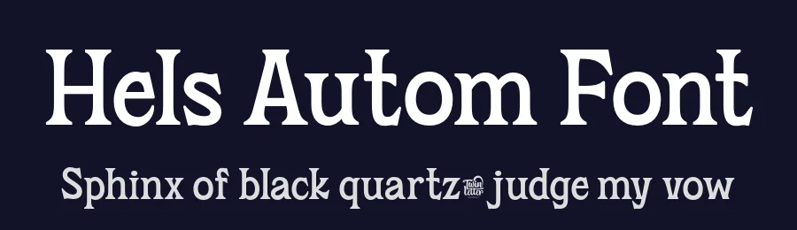 Hels Autom Font by twinletter — Display Font — thumbnail 2