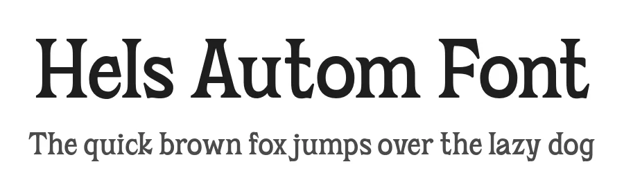 Hels Autom Font by twinletter — Display Font