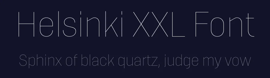 Helsinki XXL Font by Ludwig Übele — Sans Serif Font — thumbnail 2