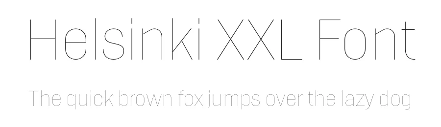Helsinki XXL Font by Ludwig Übele — Sans Serif Font