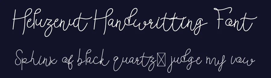 Heluzenut Handwritting Font by edricstudio — Script Handwritten Font — thumbnail 2