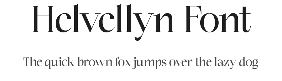 Helvellyn Font by gianstudio12 — Serif Font