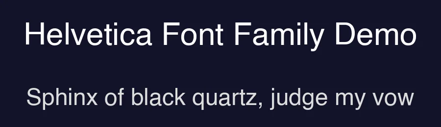 Helvetica Font Family Demo by Linotype — Sans Serif Font — thumbnail 2