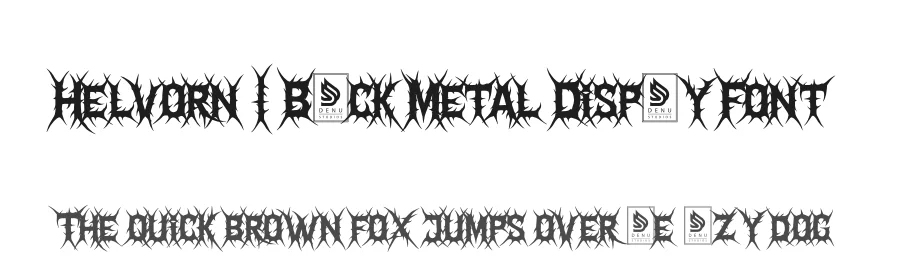Helvorn | Black Metal Display Font by Denustudios — Display Font