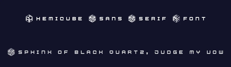 Hemicube Sans Serif Font by Mans Greback — Sans Serif Font — thumbnail 2