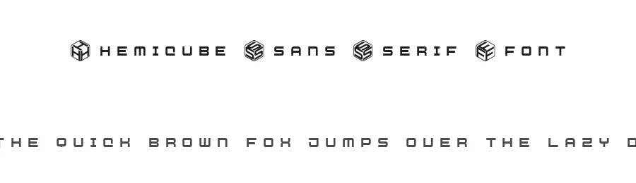 Hemicube Sans Serif Font by Mans Greback β Sans Serif Font