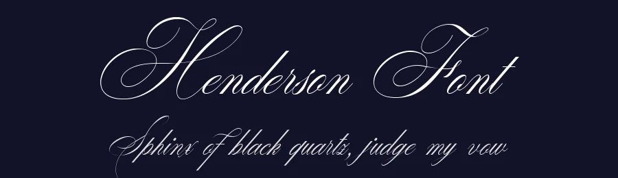 Henderson Font by Bellinghamtype Foundry — Script Handwritten Font — thumbnail 2