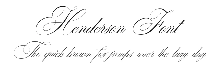 Henderson Font by Bellinghamtype Foundry — Script Handwritten Font