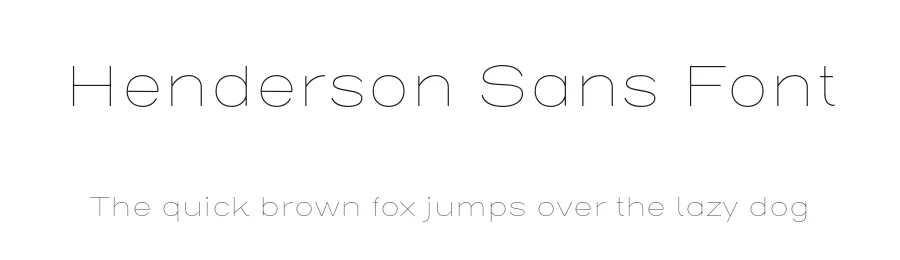 Henderson Sans Font by Sudtipos — Sans Serif Font