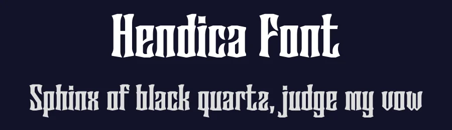 Hendica Font by Rantautype — Display Font — thumbnail 2