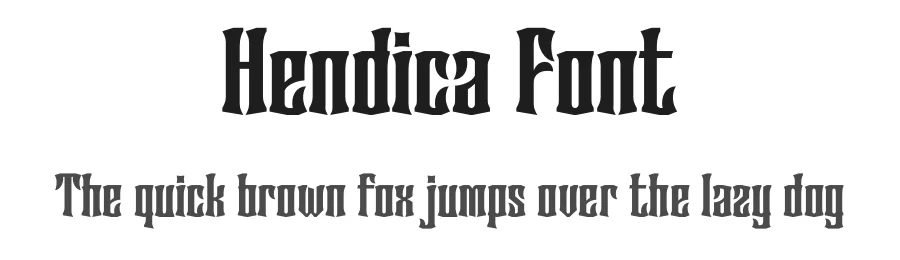 Hendica Font by Rantautype — Display Font