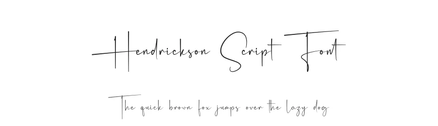 Hendrickson Script Font by Rantautype — Script Handwritten Font