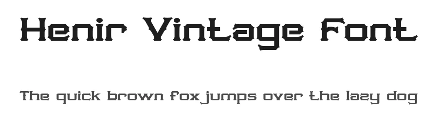 Henir Vintage Font by Imoodev — Display Font
